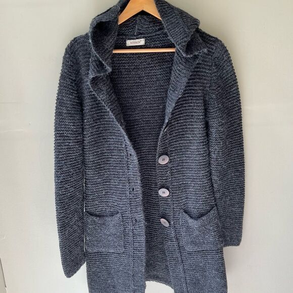 Vitrin Wool Blend Cardigan Jacket Button Front - Picture 5 of 8